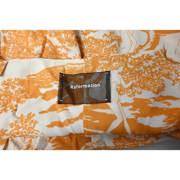 Reformation Yara Top - Naked Lunch Print Size L Large - Picture 10 of 11